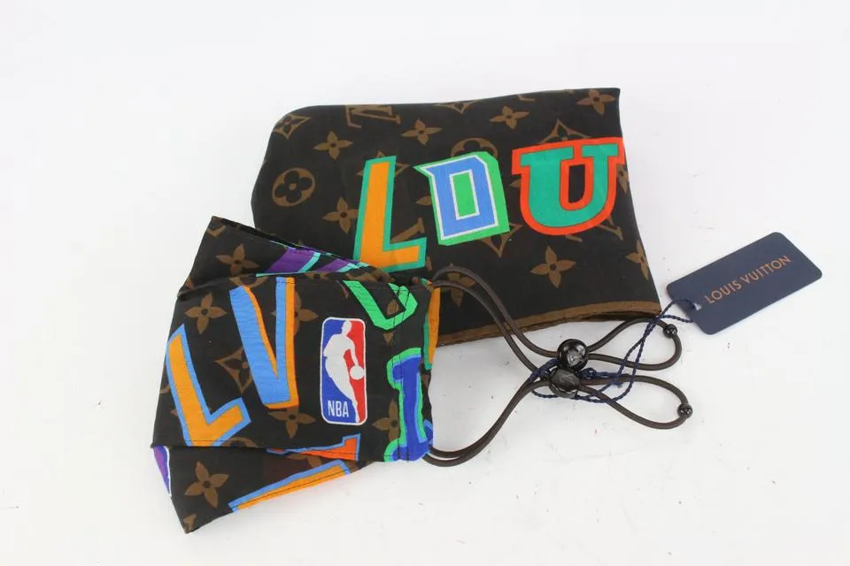 Louis Vuitton NBA Monogram Mask and Bandana Set 34lvs722
