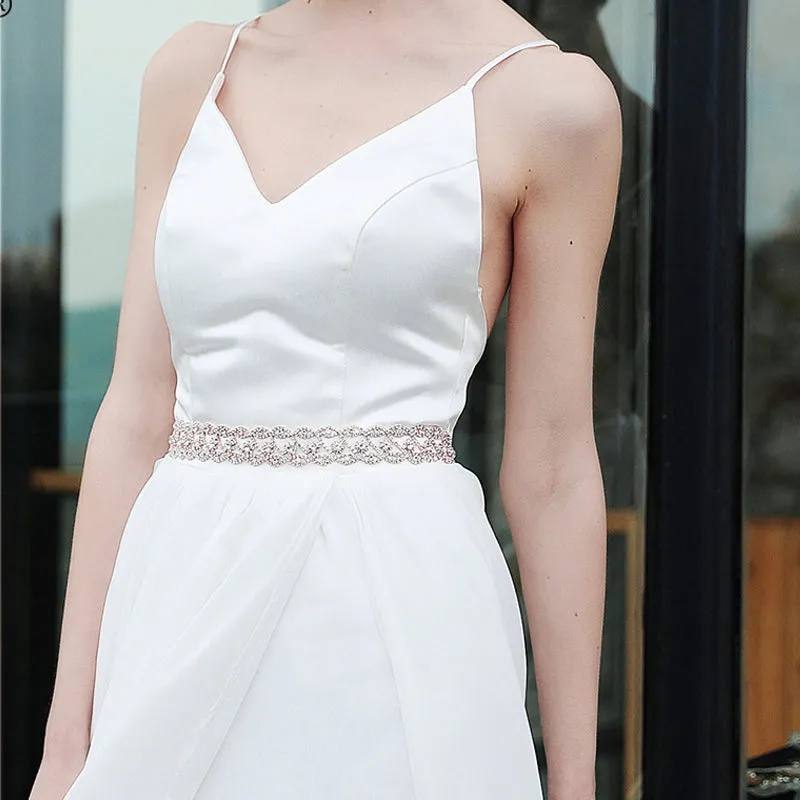 Luxury Rhinestone Waist Chain Crystal Woven Belt