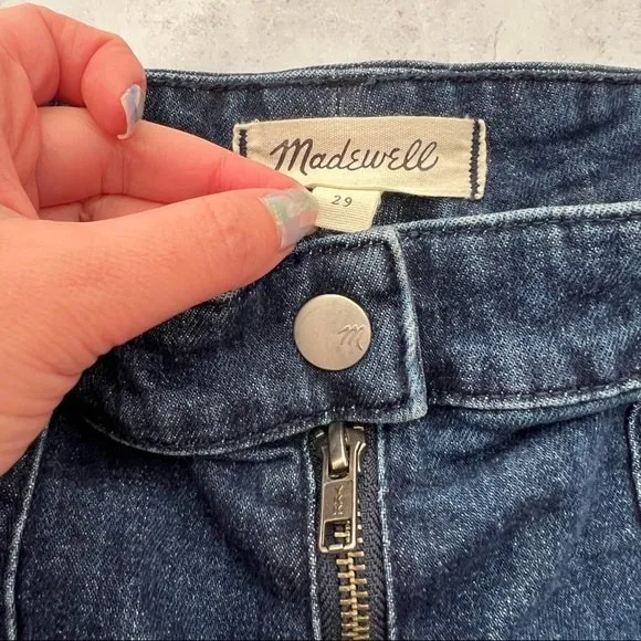 Madewell Denim Utility Zip Front Jean Skirt