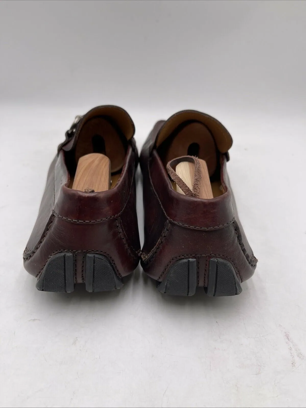 Magnanni Cognac Brown Leather Moccasin Horsebit Driving Loafers Men’s Size 10 - Very Good