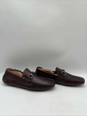 Magnanni Cognac Brown Leather Moccasin Horsebit Driving Loafers Men’s Size 10 - Very Good