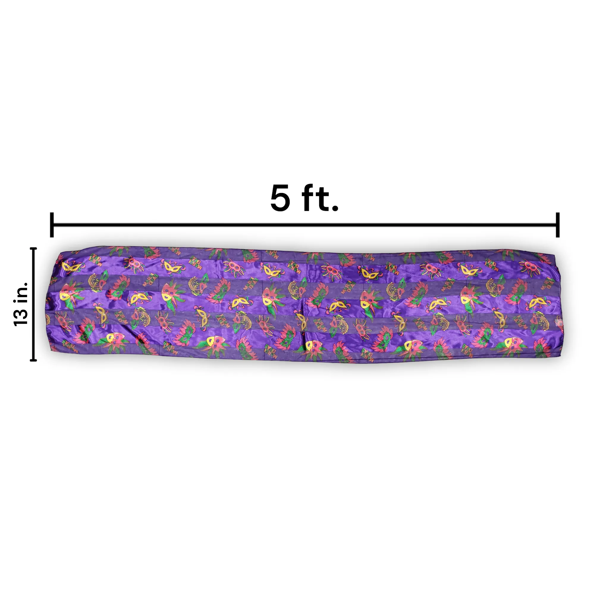 Mardi Gras Silky/Sheer Scarf