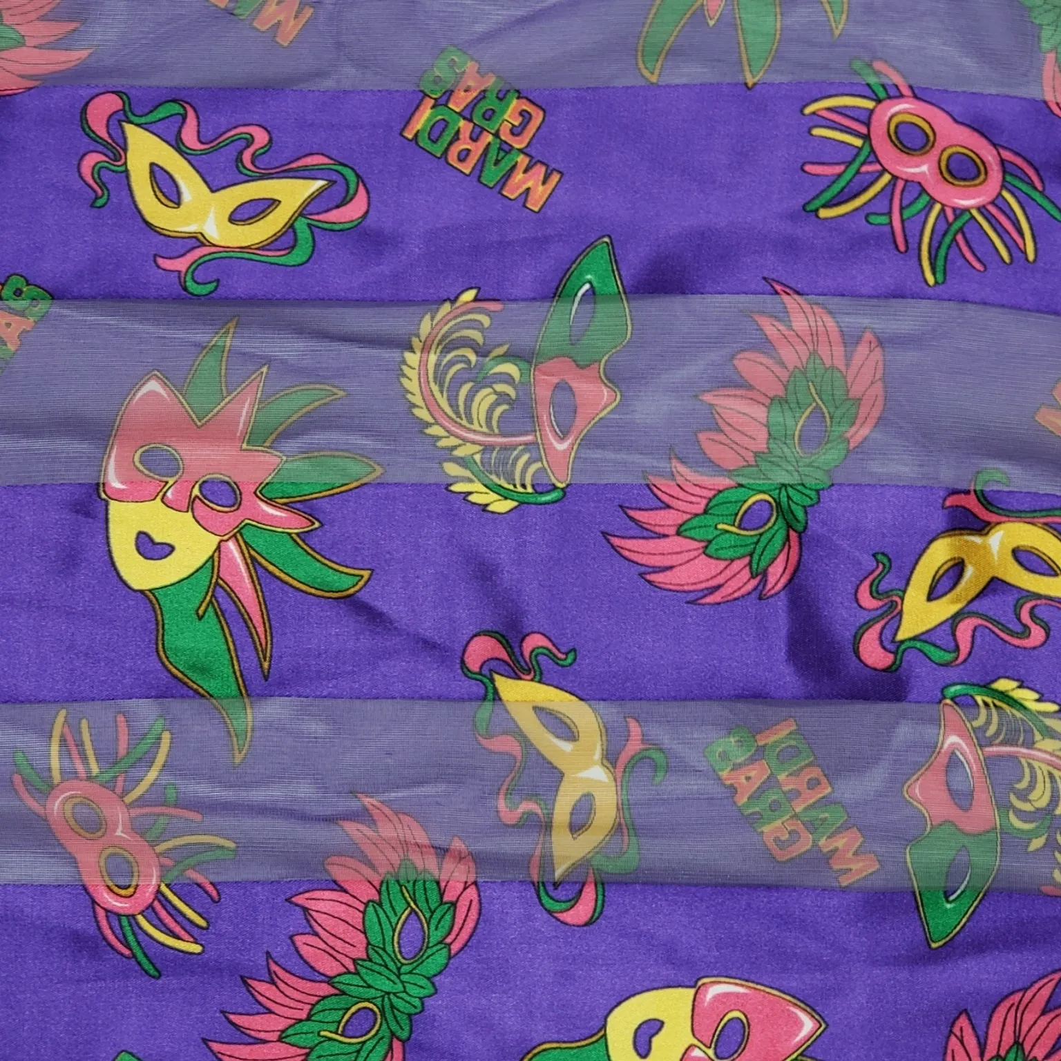 Mardi Gras Silky/Sheer Scarf