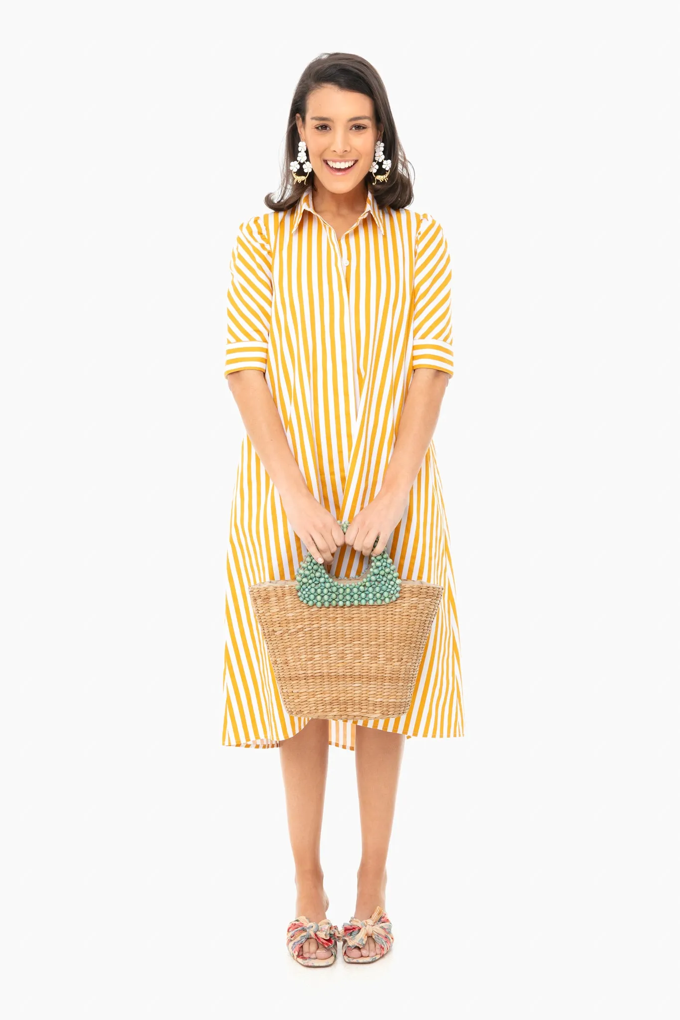 Marigold Stripe Kayla Dress