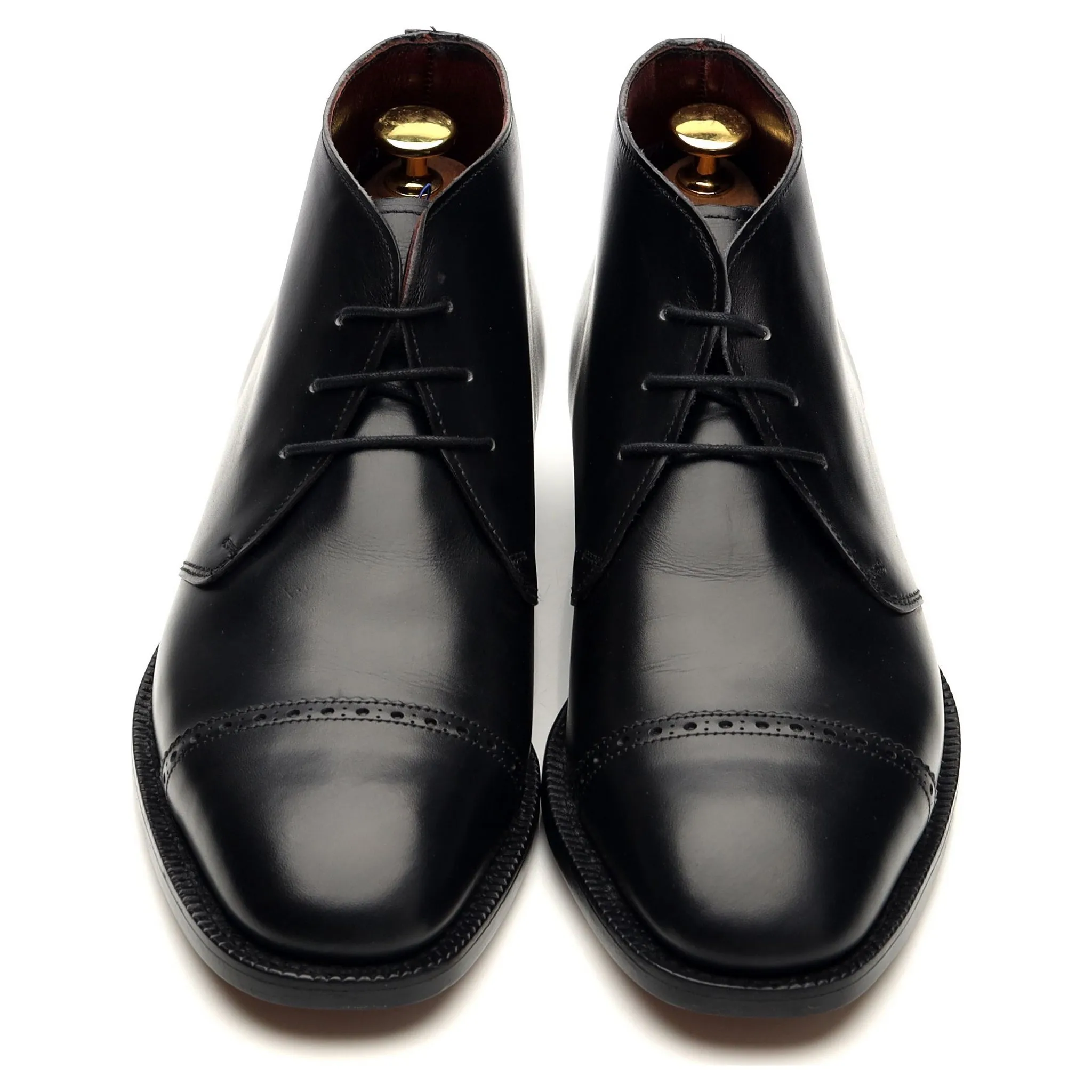 Masterclass 'Ruskin' Black Leather Chukka Boots UK 6 F