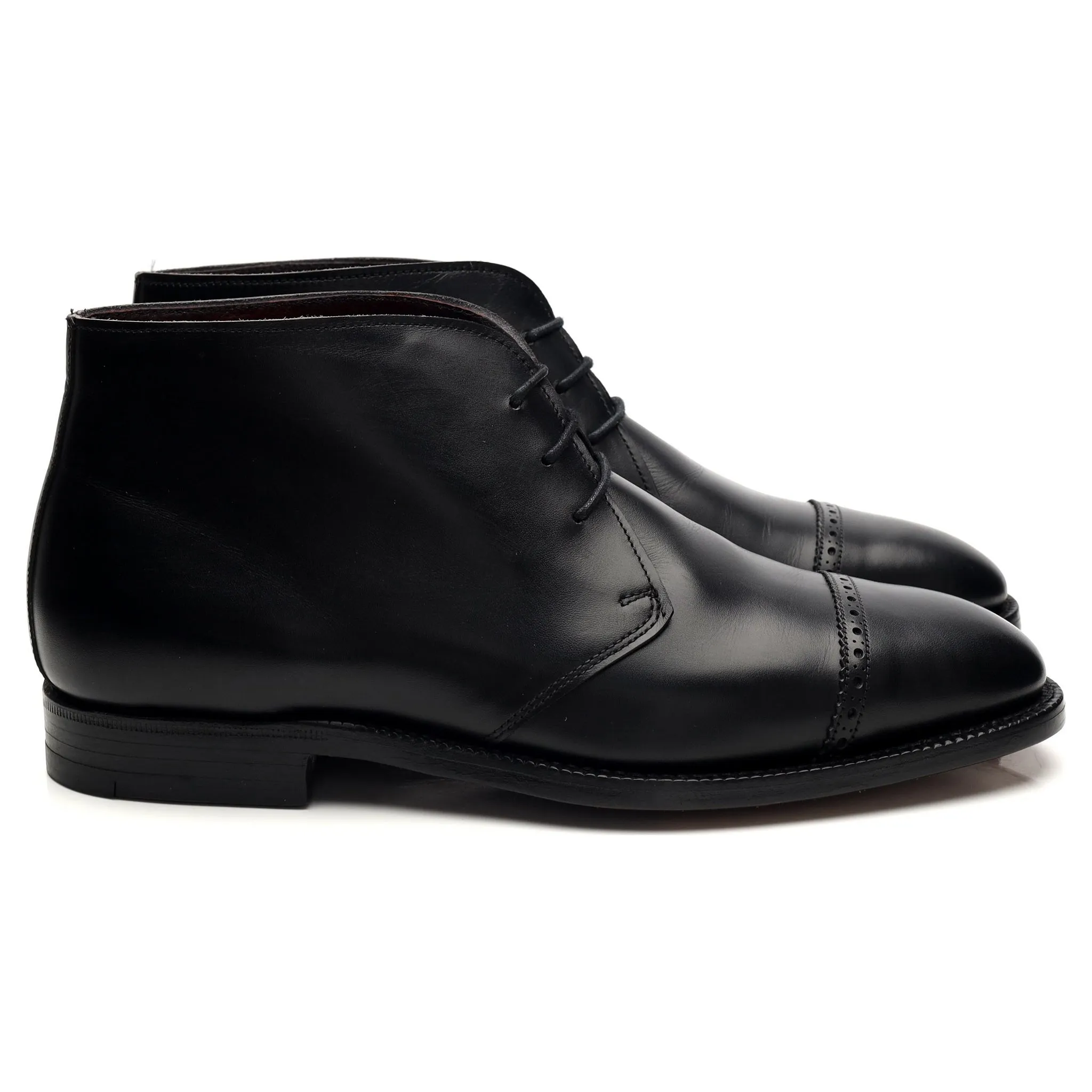 Masterclass 'Ruskin' Black Leather Chukka Boots UK 6 F