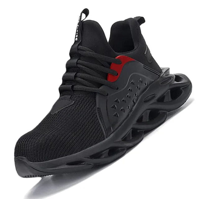Men Safety Shoes Boots Steel Toe Puncture-Proof Work Sneakers Breathable Boots Men Shoes Indestructible Work Safety Boots