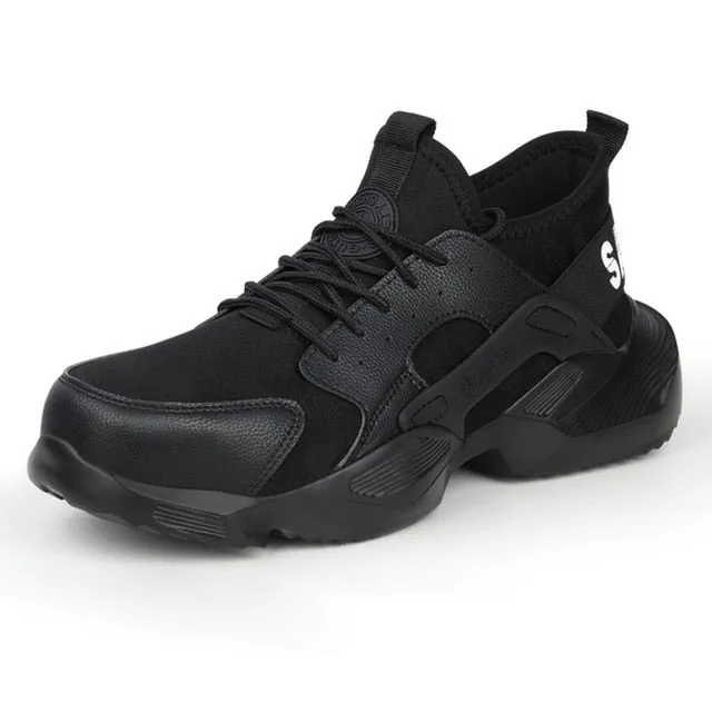 Men Safety Shoes Boots Steel Toe Puncture-Proof Work Sneakers Breathable Boots Men Shoes Indestructible Work Safety Boots