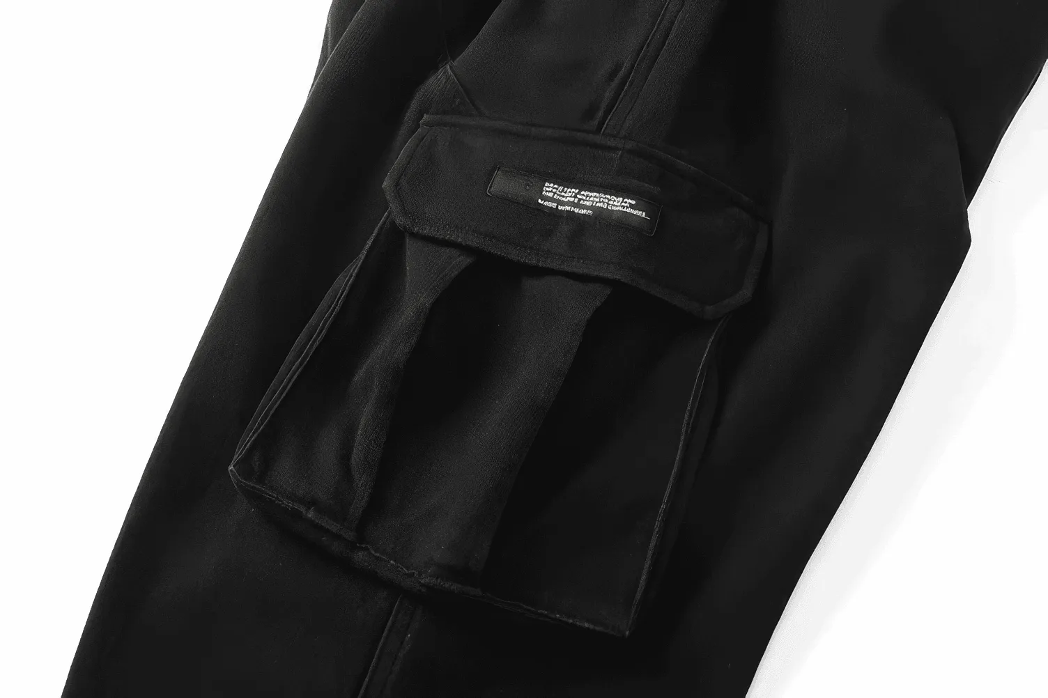 Men’s Cargo Pants – Loose Fit, Elastic Cuffs, Utility Style for Winter