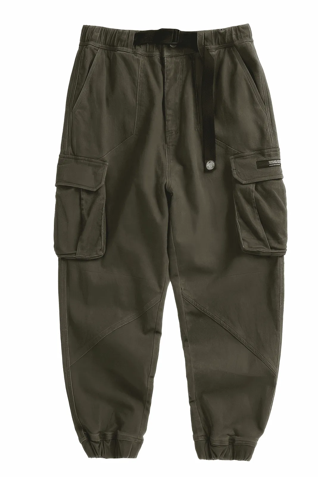 Men’s Cargo Pants – Loose Fit, Elastic Cuffs, Utility Style for Winter