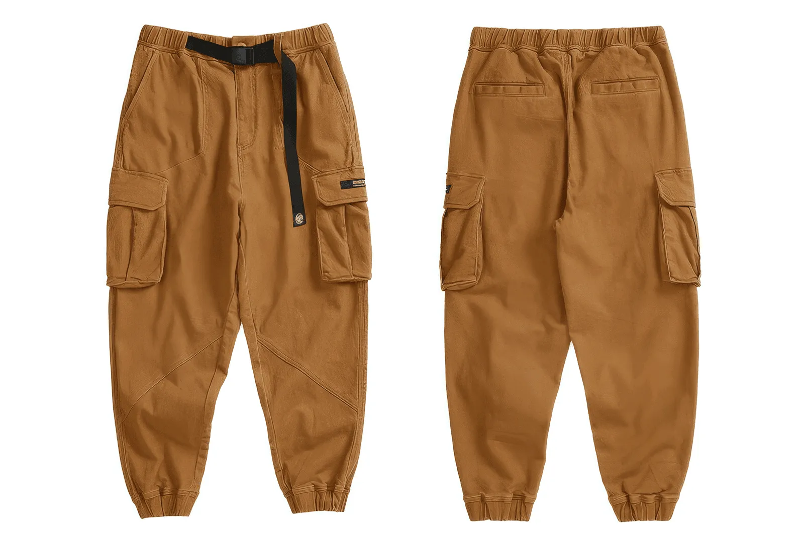 Men’s Cargo Pants – Loose Fit, Elastic Cuffs, Utility Style for Winter