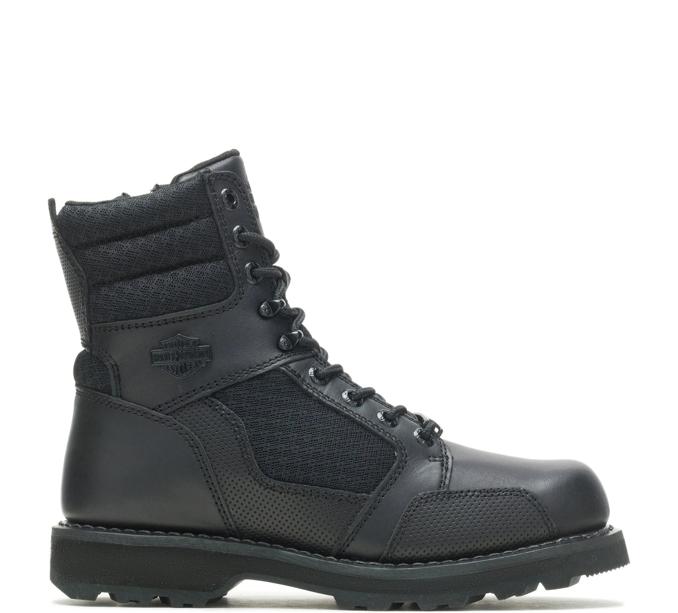 Men's Lensfield Leather Riding Boots - Black