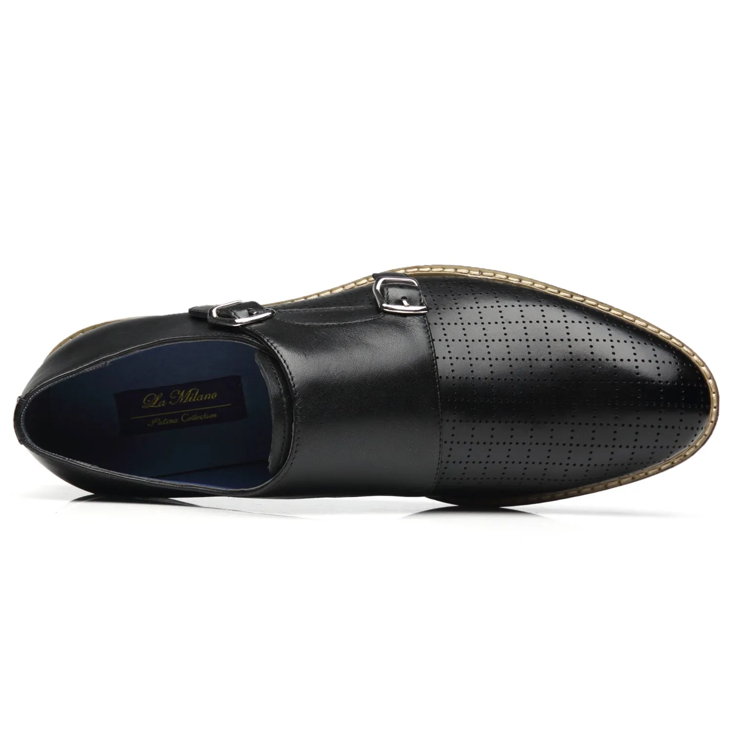 Men's Monk Strap Mendez-1-Black