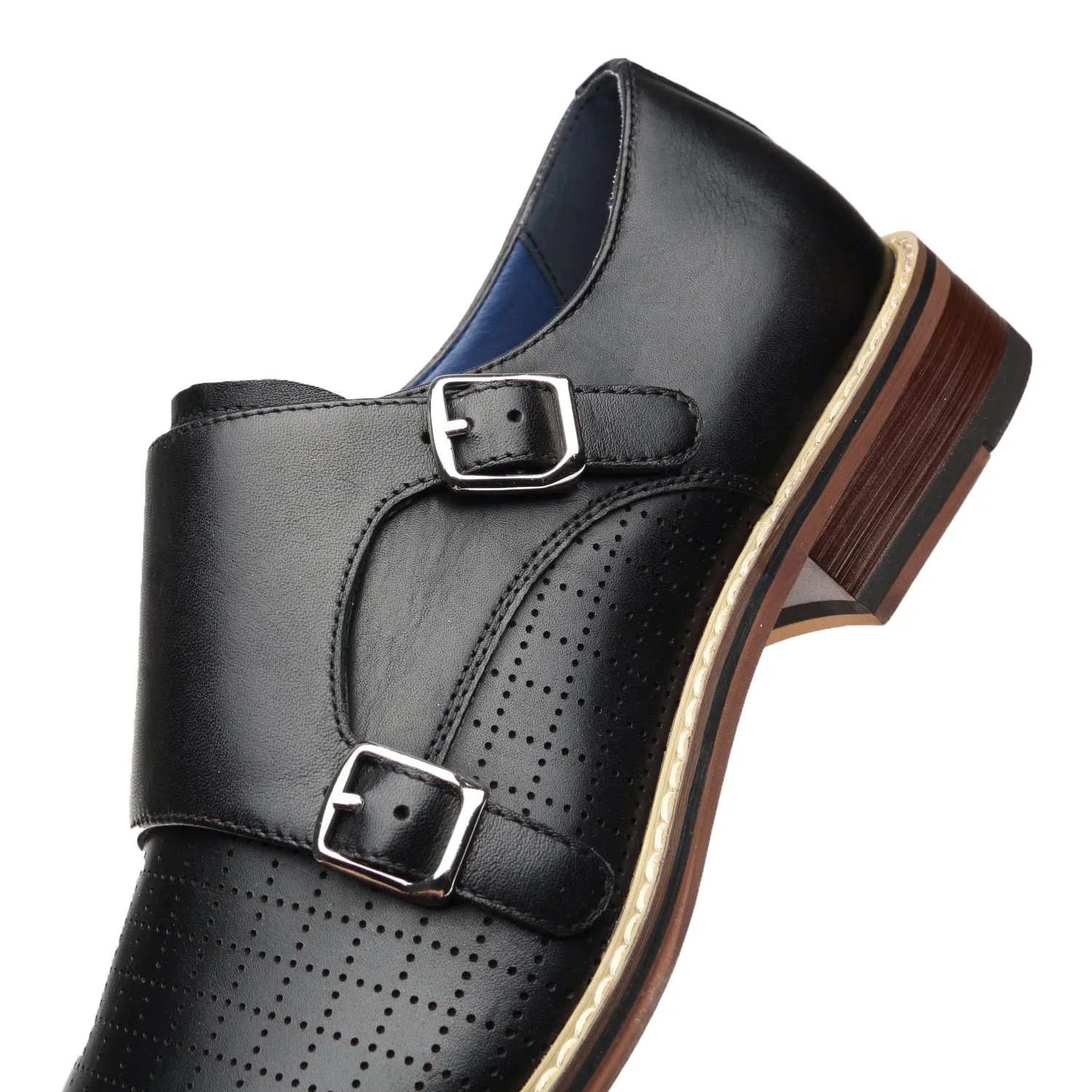 Men's Monk Strap Mendez-1-Black