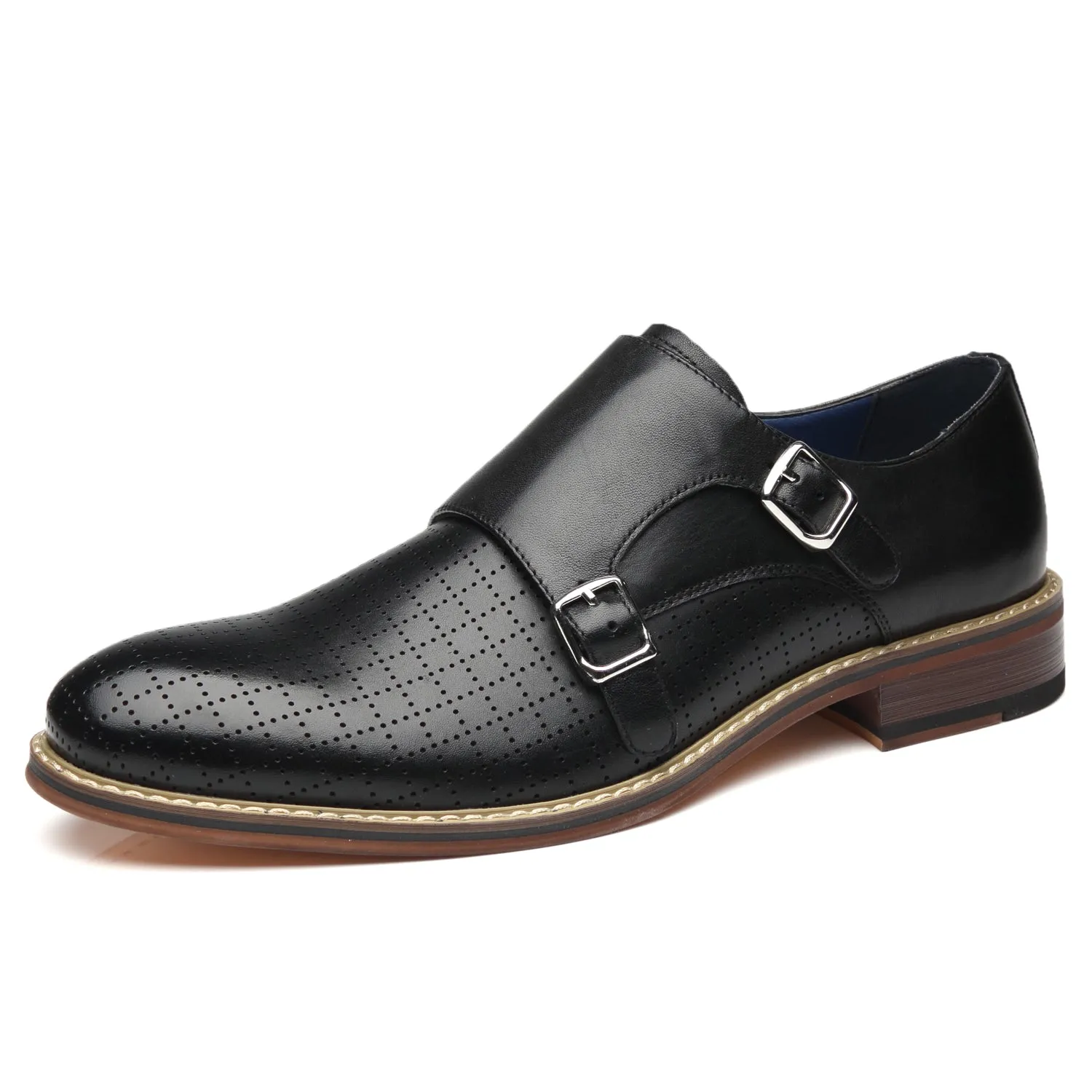 Men's Monk Strap Mendez-1-Black