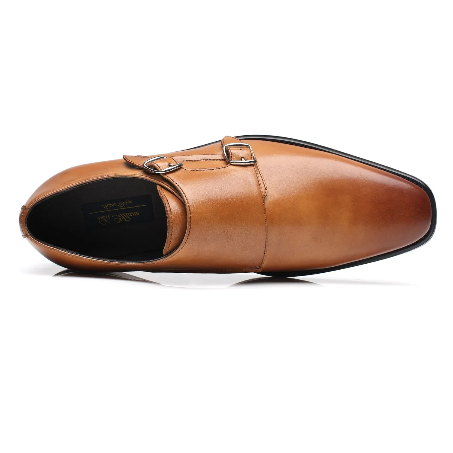 Men's Monk Strap Wing-2-cognac