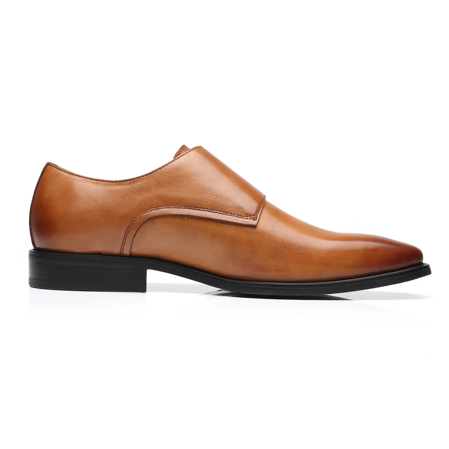 Men's Monk Strap Wing-2-cognac