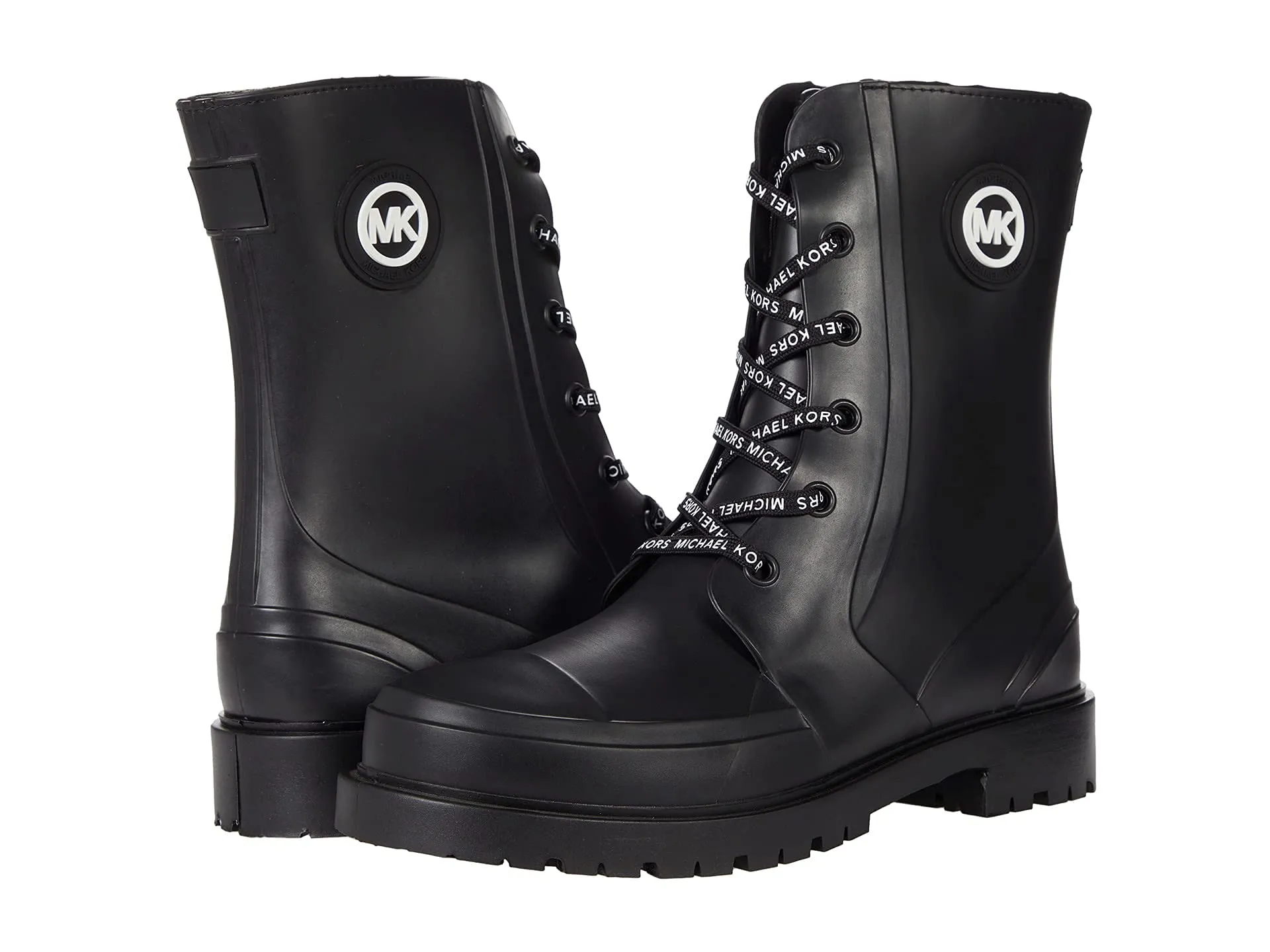 Michael Kors Montaigne Rain Boots Black 6 M