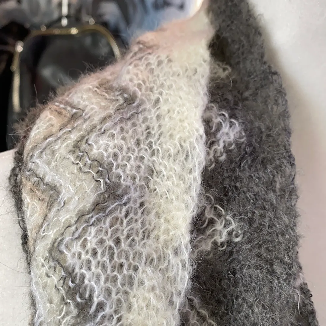 Missoni Grey and Cream Scarf
