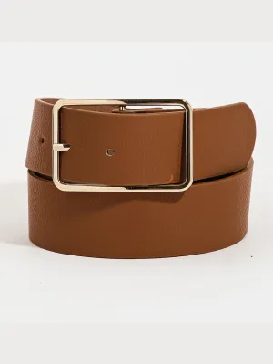 Modern Rectangle Buckle Belt