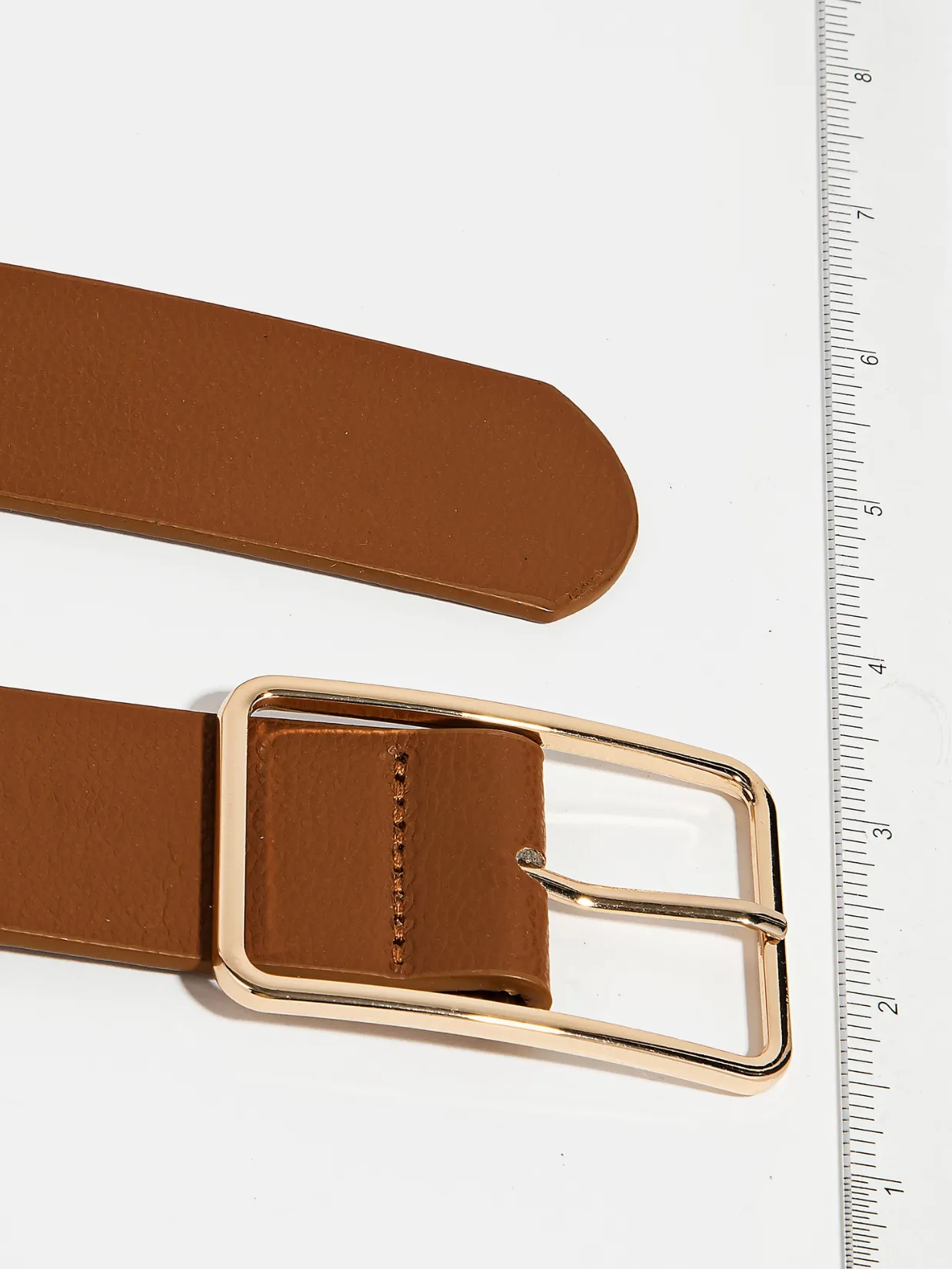 Modern Rectangle Buckle Belt