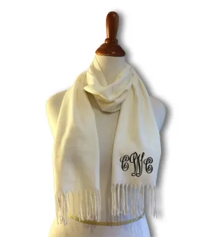 Monogrammed Cashmere Scarf