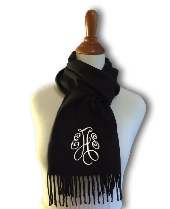 Monogrammed Cashmere Scarf