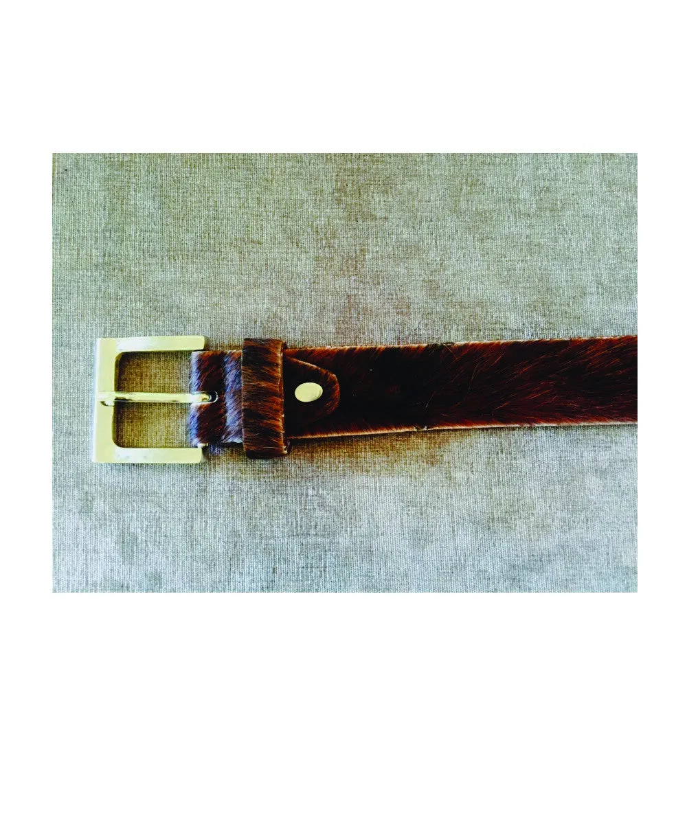 MooMoo  Brown Cowhide Belt