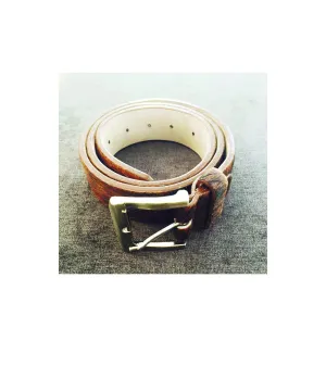 MooMoo  Brown Cowhide Belt