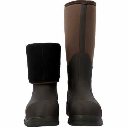 Muck Men's Arctic Pro Steel Toe Waterproof Rubber Work Boot - Bark - ACP-Steel