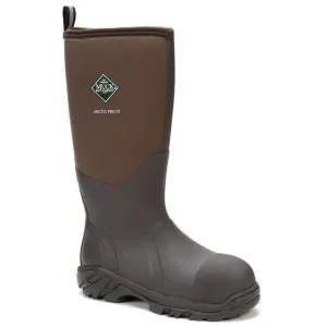 Muck Men's Arctic Pro Steel Toe Waterproof Rubber Work Boot - Bark - ACP-Steel