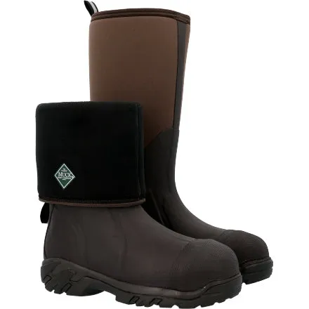 Muck Men's Arctic Pro Steel Toe Waterproof Rubber Work Boot - Bark - ACP-Steel
