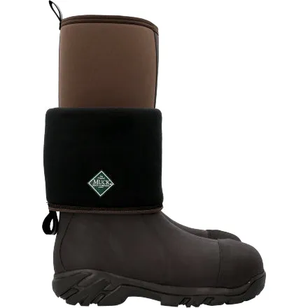 Muck Men's Arctic Pro Steel Toe Waterproof Rubber Work Boot - Bark - ACP-Steel