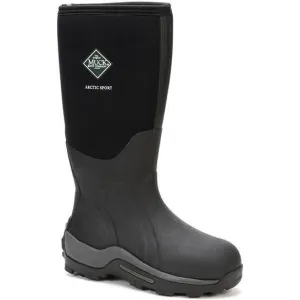 Muck Men's Arctic Sport Tall 17" Waterproof Pull-On  Rubber Work Boot- Black- ASP-000A