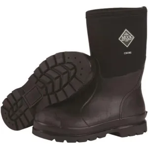 Muck Men's Chore Mid 12" Waterproof Rubber Work Boot - Black - CHM-000A
