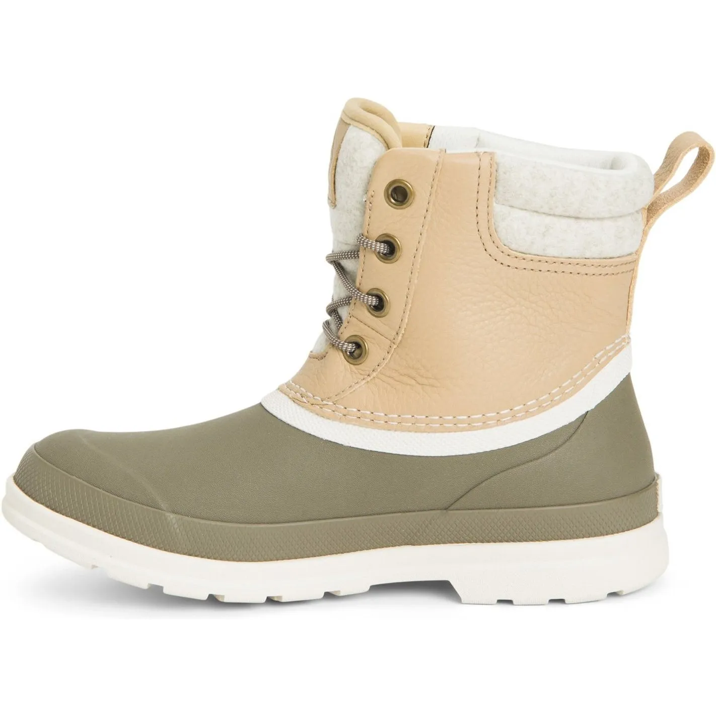 Muck Women's Originals Duck Lace Waterproof Outdoor Boot- Walnut- ODLW-901
