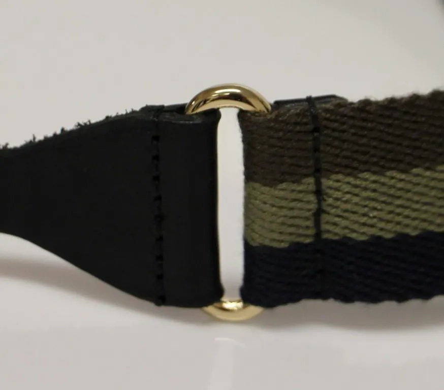 Multicolor Leather Logo Belt