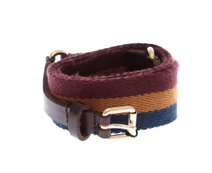 Multicolor Leather Logo Belt