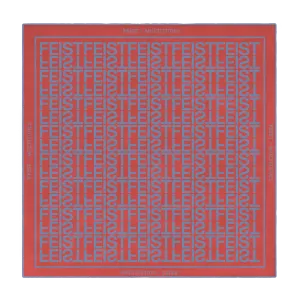 Multitudes Text 100% Silk Scarf