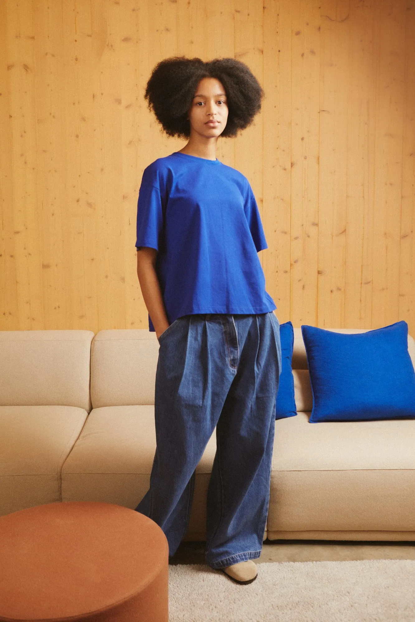 Myles Jean Mid Blue