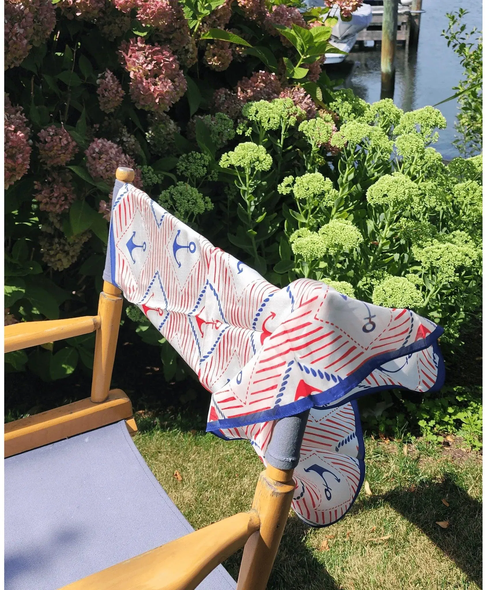 Mystic Nautical Silk Scarf