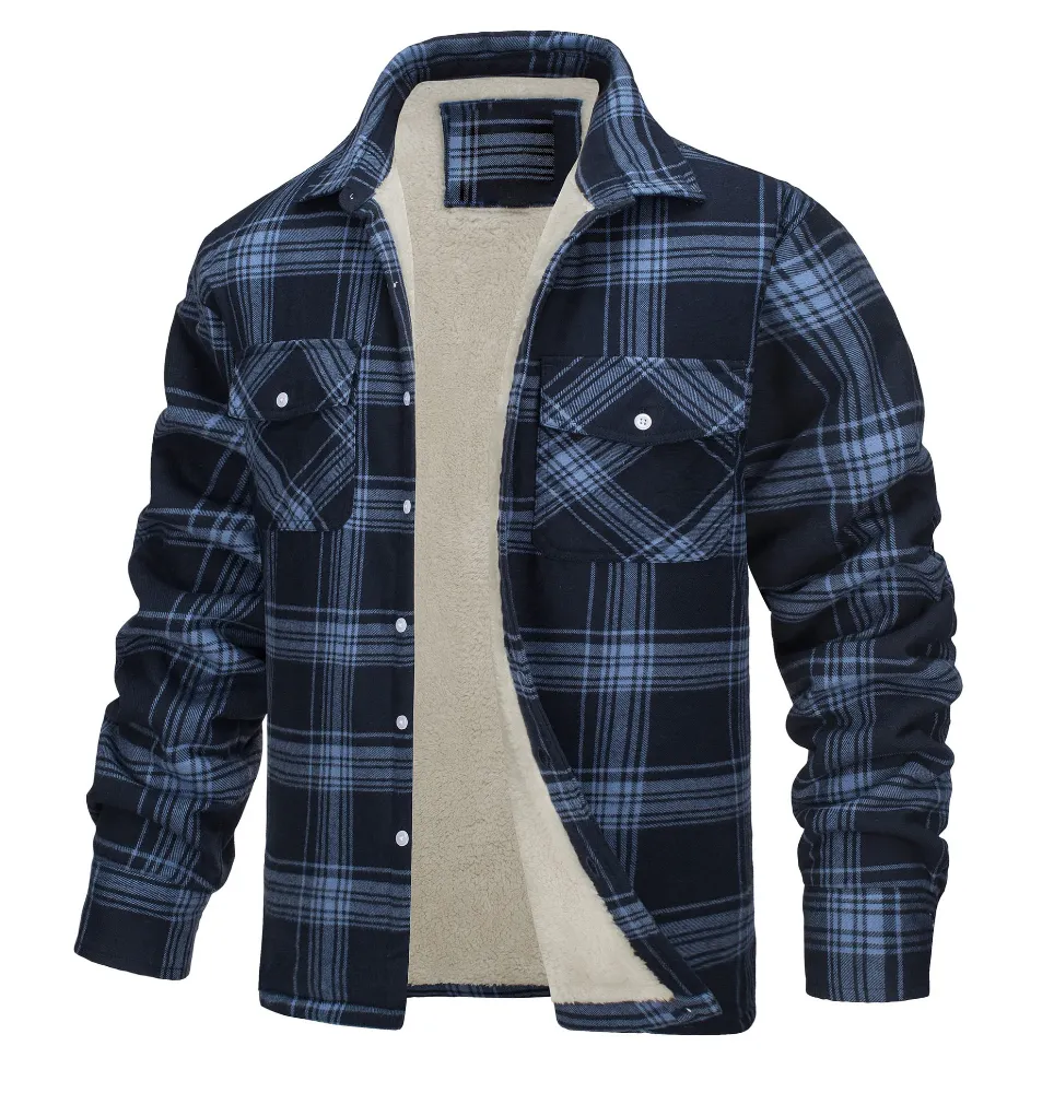 Nate™ | Men's Checked Sherpa-Lined Jacket