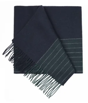 Navy Avondale Stripe Scarf