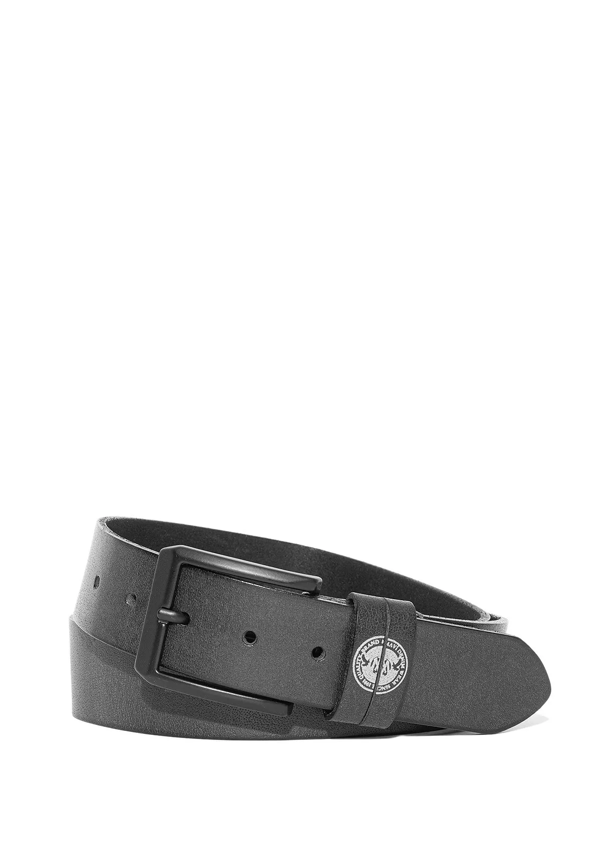 Navy Leather Belt