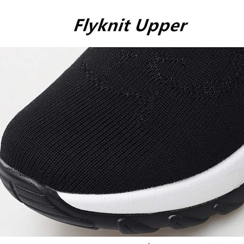 New Winter Ankle Boots Women Snow Boots Warm Plush Platform Sneakers Breathable Mesh Sneakers Travel
