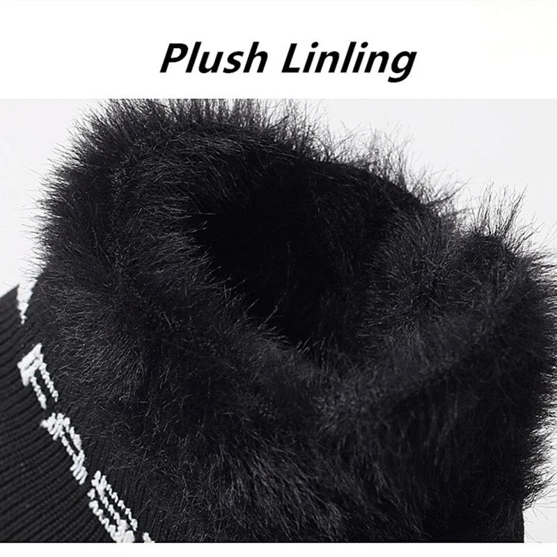 New Winter Ankle Boots Women Snow Boots Warm Plush Platform Sneakers Breathable Mesh Sneakers Travel
