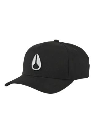 Nixon Deep Down Athletic Snapback Hat - Black / White