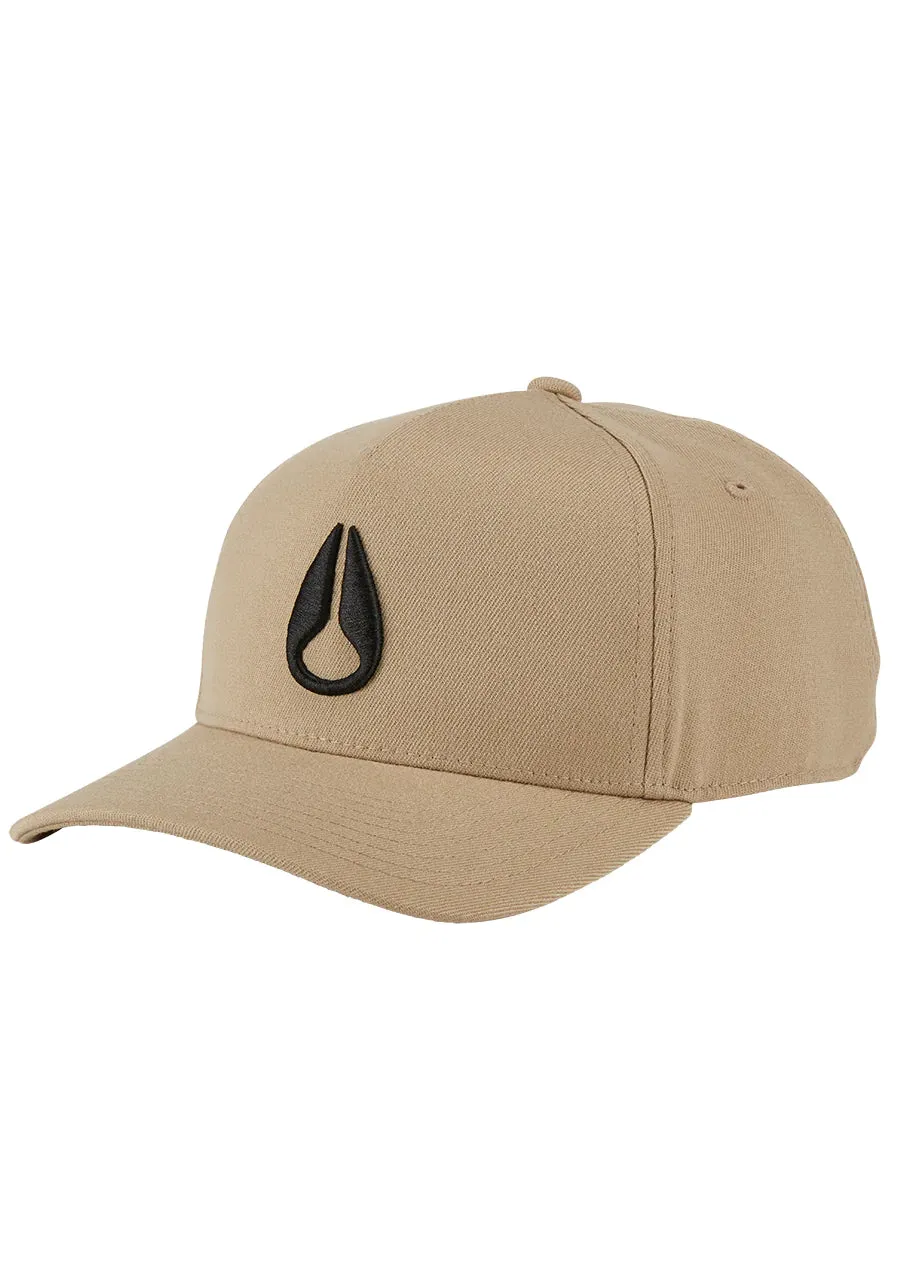 Nixon Deep Down Athletic Snapback Hat - Khaki / Black