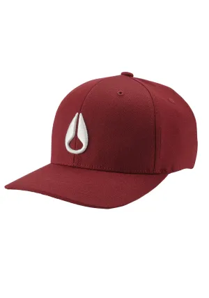 Nixon Deep Down FF Athletic Fit Hat - Burgundy / White