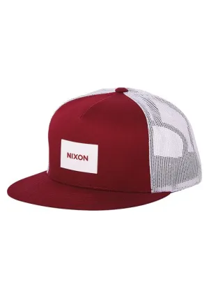 Nixon Team Trucker Hat - Burgundy